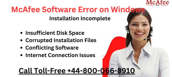 some steps of fix McAfee Software Error and contact number for support